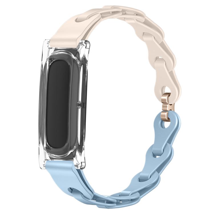 Custodia per PC trasparente, elegante bracciale ibrido in silicone cavo, cinturino per orologio, For Google Fitbit Air