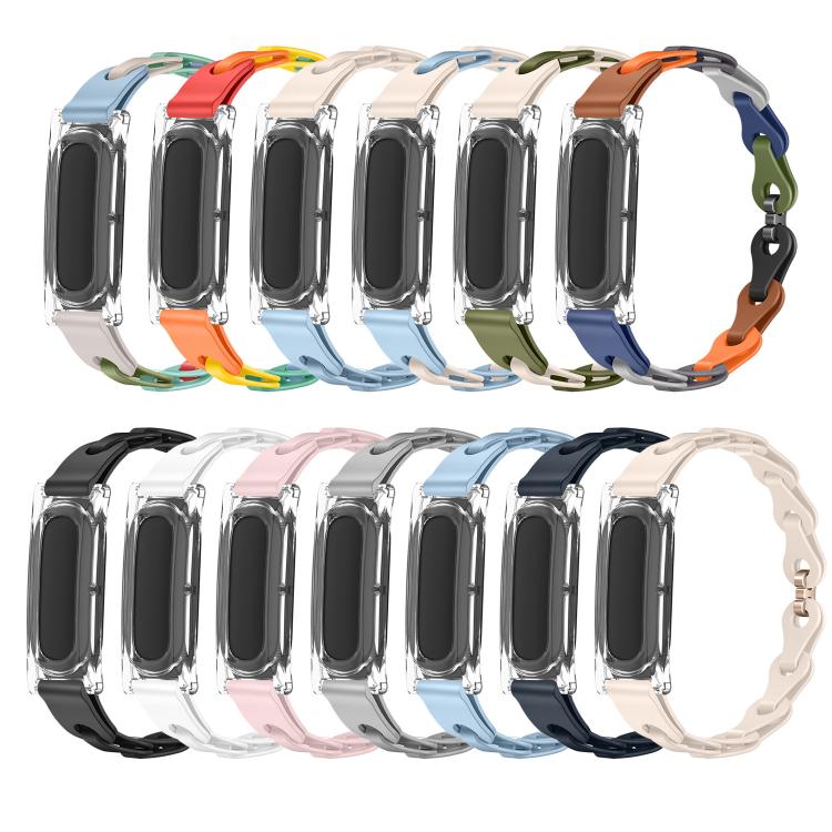 Custodia per PC trasparente, elegante bracciale ibrido in silicone cavo, cinturino per orologio, For Google Fitbit Air