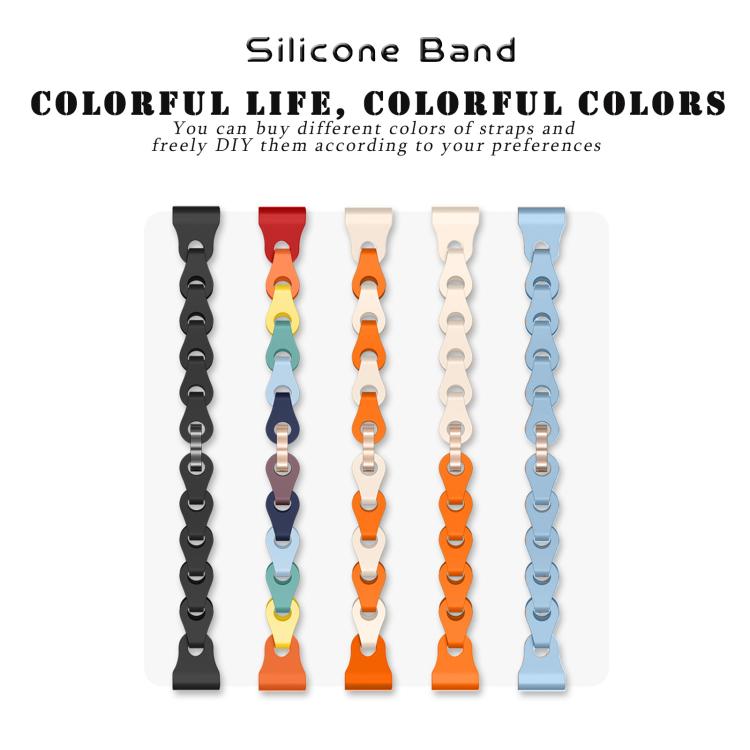 Custodia per PC trasparente, elegante bracciale ibrido in silicone cavo, cinturino per orologio, For Google Fitbit Air