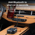 Adattatore audio per auto W24 con doppia porta AUX + RCA e slot per scheda TF, NFC e Bluetooth 5.4.