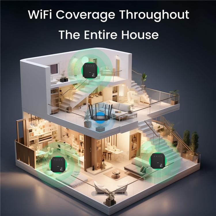 RE300F Amplificatore di segnale per rete wireless domestica e ufficio, 300 Mbps, US Plug, EU Plug