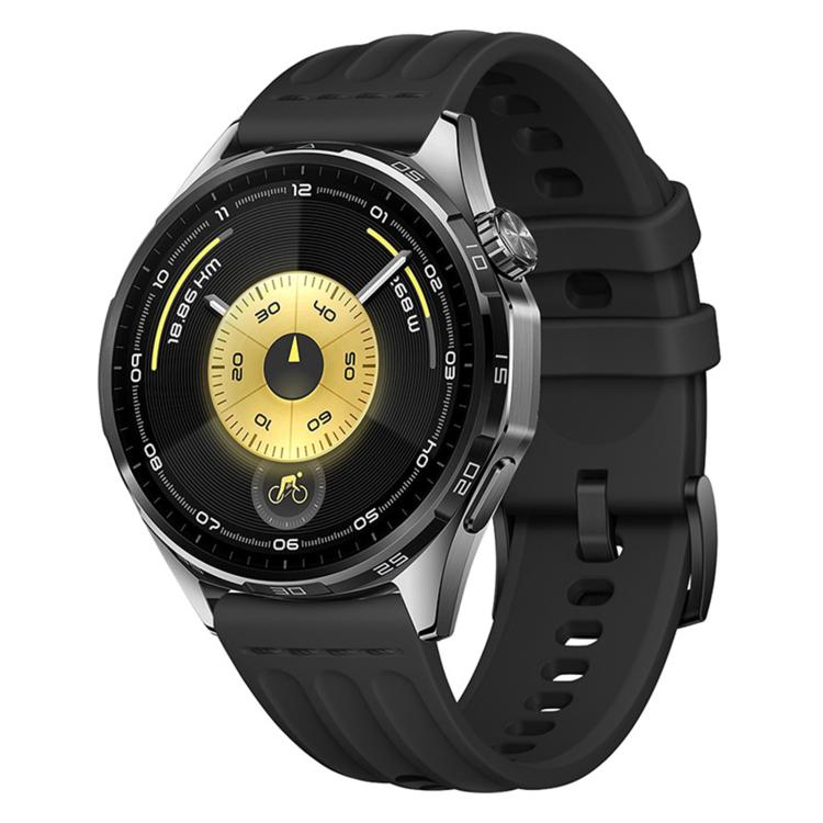 Cinturino per orologio in silicone tinta unita con design a triplo anello a linea singola., 22mm, 18mm