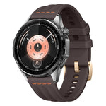 Cinturino per orologio in silicone tinta unita con design a triplo anello a linea singola., 22mm, 18mm