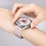 Cinturino per orologio in silicone tinta unita con design a triplo anello a linea singola., 22mm, 18mm