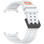 Cinturino per orologio in silicone con fibbia a doppia fila di perni, For Galaxy Watch Ultra 47mm / Ultra 2025