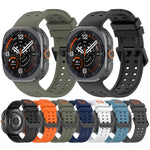 Cinturino per orologio in silicone con fibbia a doppia fila di perni, For Galaxy Watch Ultra 47mm / Ultra 2025