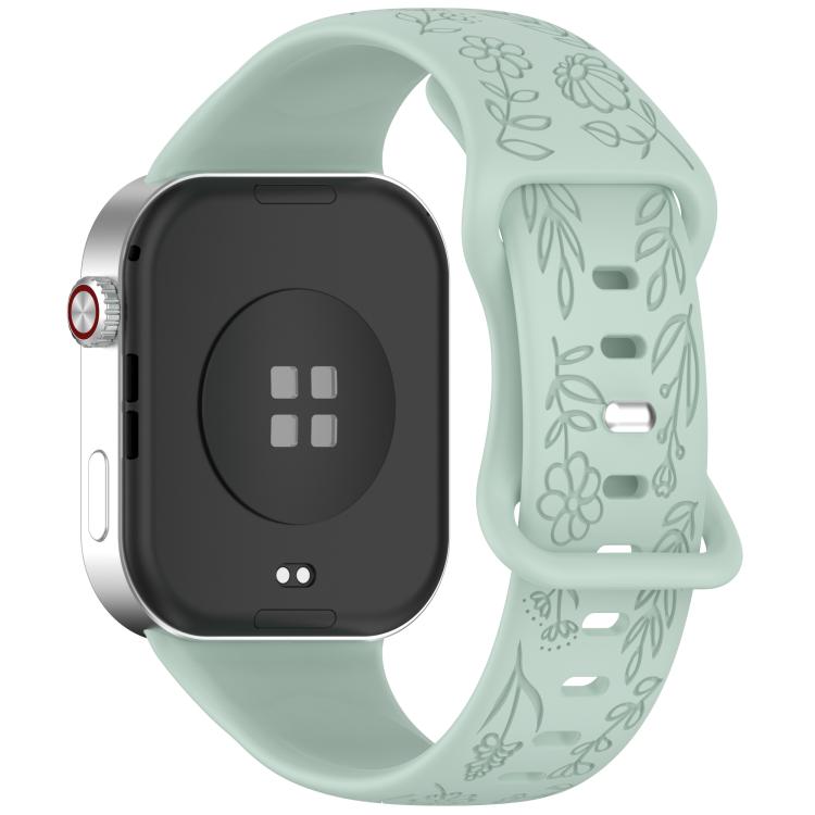 Cinturino per orologio in silicone con fibbia a farfalla e motivo girasole., For Xiaomi Band  10 Pro / Redmi Watch 6 / 5