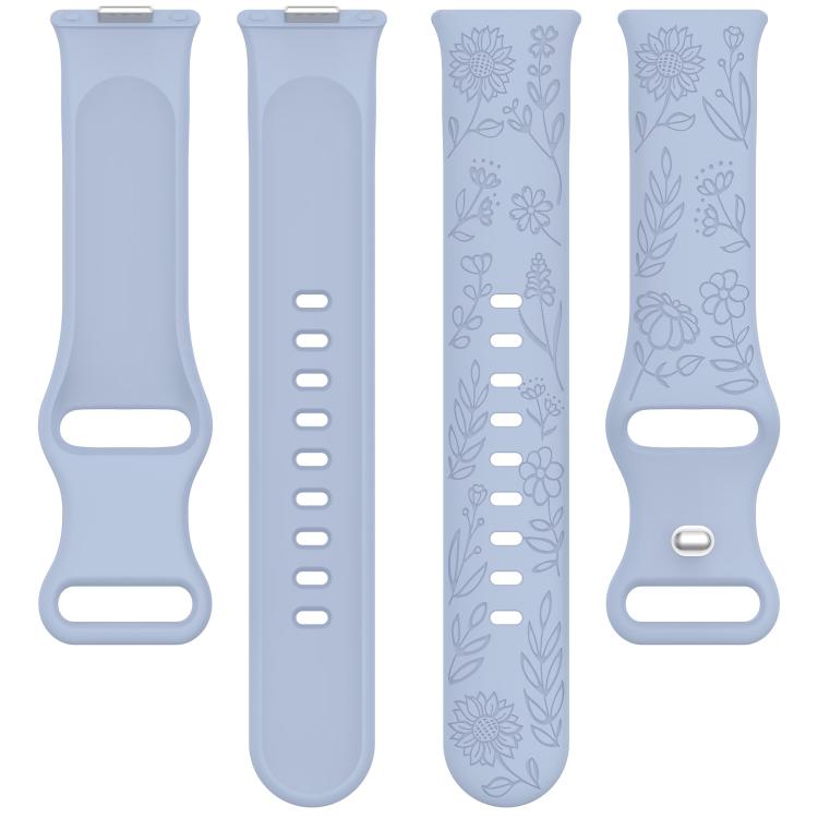 Cinturino per orologio in silicone con fibbia a farfalla e motivo girasole., For Huawei Watch Fit 5 / Fit 5 Pro / Fit 4