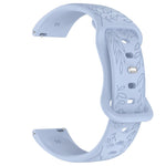Cinturino per orologio in silicone con fibbia a farfalla e motivo girasole., 22mm, 20mm