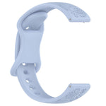 Cinturino per orologio in silicone con fibbia a farfalla e motivo girasole., 22mm, 20mm
