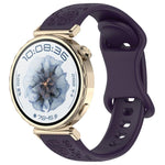 Cinturino per orologio in silicone con fibbia a farfalla e motivo girasole., 22mm, 20mm