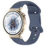 Cinturino per orologio in silicone con fibbia a farfalla e motivo girasole., 22mm, 20mm