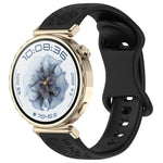 Cinturino per orologio in silicone con fibbia a farfalla e motivo girasole., 22mm, 20mm