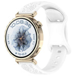 Cinturino per orologio in silicone con fibbia a farfalla e motivo girasole., 22mm, 20mm
