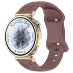 Cinturino per orologio in silicone con fibbia a farfalla e motivo girasole., 18mm