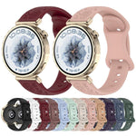 Cinturino per orologio in silicone con fibbia a farfalla e motivo girasole., 22mm, 20mm