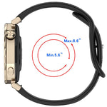 Cinturino per orologio in silicone con fibbia a farfalla e motivo girasole., 18mm