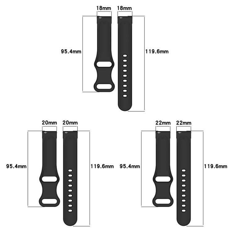 Cinturino per orologio in silicone con fibbia a farfalla e motivo girasole., 18mm