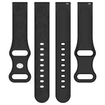 Cinturino per orologio in silicone con fibbia a farfalla e motivo girasole., 22mm, 20mm