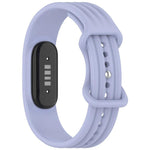 Cinturino per orologio in silicone tinta unita con fibbia a farfalla e texture verticale., For Google Fitbit Air