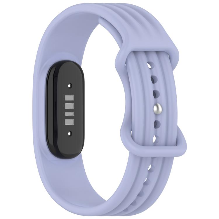 Cinturino per orologio in silicone tinta unita con fibbia a farfalla e texture verticale., For Google Fitbit Air
