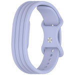 Cinturino per orologio in silicone tinta unita con fibbia a farfalla e texture verticale., For Google Fitbit Air