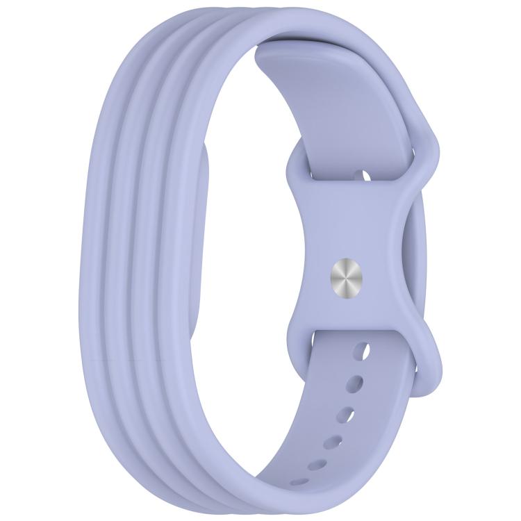 Cinturino per orologio in silicone tinta unita con fibbia a farfalla e texture verticale., For Google Fitbit Air