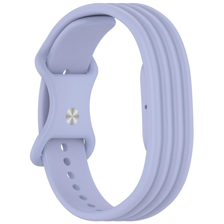 Cinturino per orologio in silicone tinta unita con fibbia a farfalla e texture verticale., For Google Fitbit Air