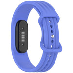 Cinturino per orologio in silicone tinta unita con fibbia a farfalla e texture verticale., For Google Fitbit Air
