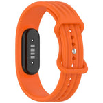 Cinturino per orologio in silicone tinta unita con fibbia a farfalla e texture verticale., For Google Fitbit Air