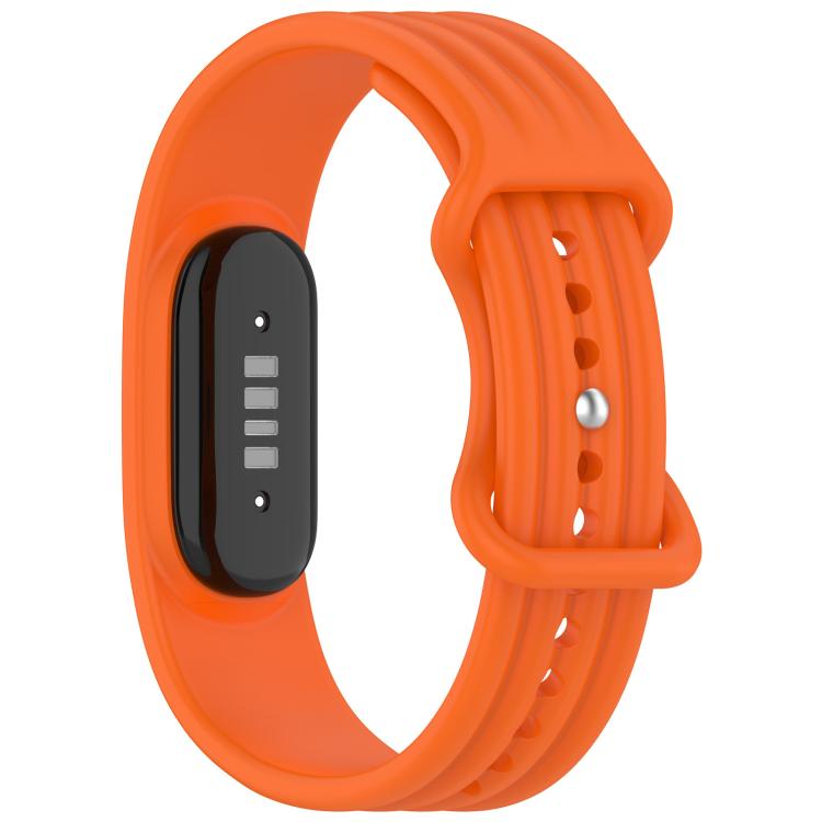 Cinturino per orologio in silicone tinta unita con fibbia a farfalla e texture verticale., For Google Fitbit Air