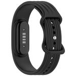 Cinturino per orologio in silicone tinta unita con fibbia a farfalla e texture verticale., For Google Fitbit Air