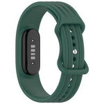 Cinturino per orologio in silicone tinta unita con fibbia a farfalla e texture verticale., For Google Fitbit Air