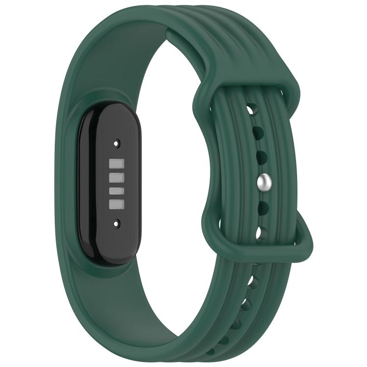 Cinturino per orologio in silicone tinta unita con fibbia a farfalla e texture verticale., For Google Fitbit Air