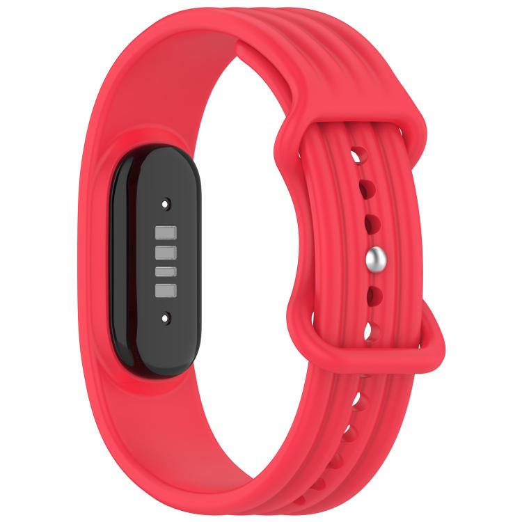 Cinturino per orologio in silicone tinta unita con fibbia a farfalla e texture verticale., For Google Fitbit Air