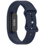 Cinturino per orologio in silicone tinta unita con fibbia a farfalla e texture verticale., For Google Fitbit Air