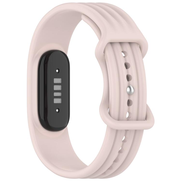 Cinturino per orologio in silicone tinta unita con fibbia a farfalla e texture verticale., For Google Fitbit Air