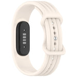 Cinturino per orologio in silicone tinta unita con fibbia a farfalla e texture verticale., For Google Fitbit Air