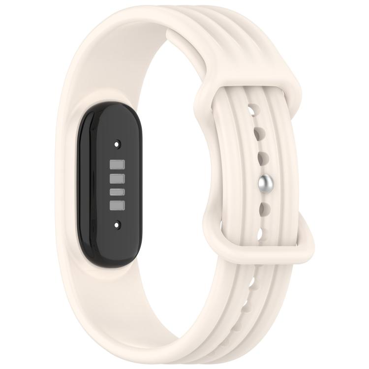Cinturino per orologio in silicone tinta unita con fibbia a farfalla e texture verticale., For Google Fitbit Air