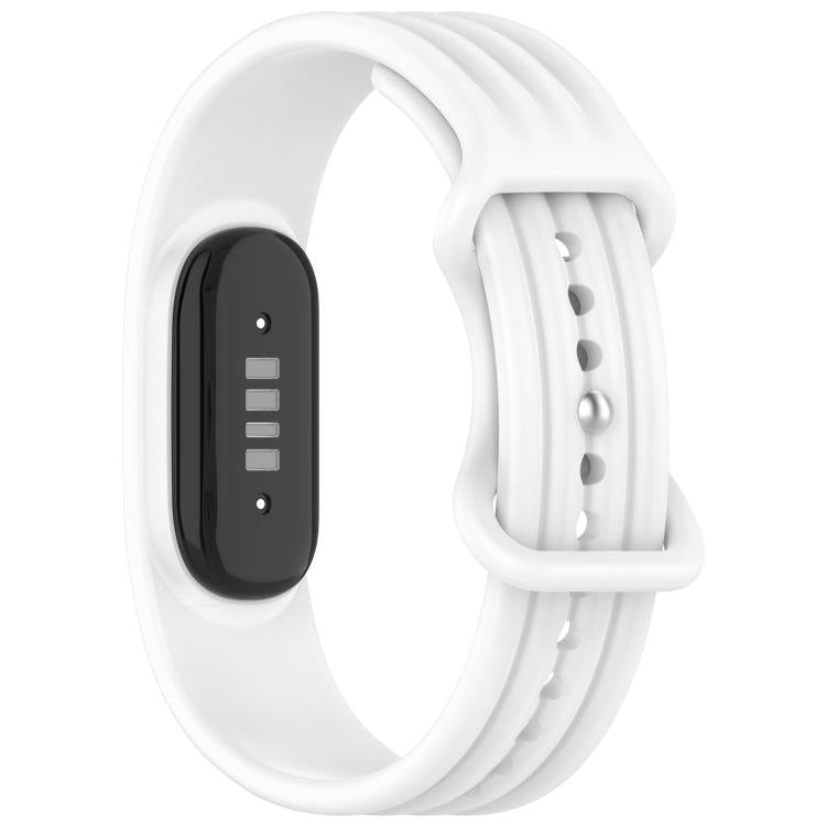 Cinturino per orologio in silicone tinta unita con fibbia a farfalla e texture verticale., For Google Fitbit Air