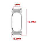 Bracciale in metallo stile "orecchie a molla" da 12 mm, cassa protettiva per orologio, For Google Fitbit Air