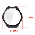 Pellicola in vetro temperato integrata nella custodia protettiva per orologio in PC, For Amazfit Balance 3