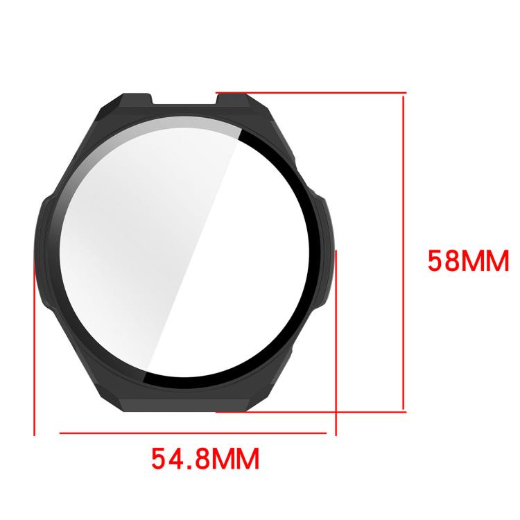 Pellicola in vetro temperato integrata nella custodia protettiva per orologio in PC, For Amazfit Balance 3