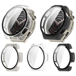 Pellicola in vetro temperato integrata nella custodia protettiva per orologio in PC, For Amazfit Balance Ultra