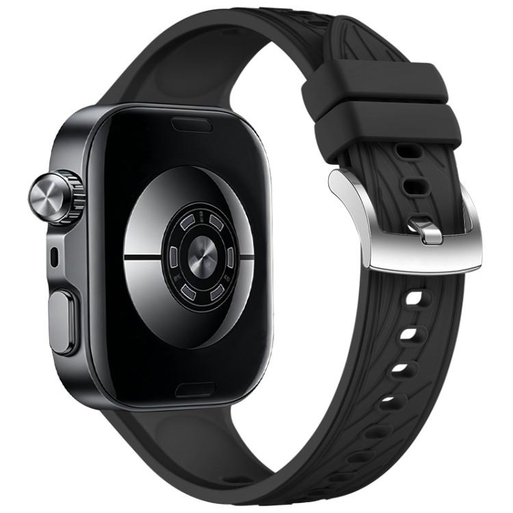 Cinturino per orologio in silicone tinta unita con texture a venature di foglia, For Huawei Watch Fit 5 / Fit 5 Pro / Fit 4