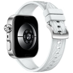 Cinturino per orologio in silicone tinta unita con texture a venature di foglia, For Huawei Watch Fit 5 / Fit 5 Pro / Fit 4