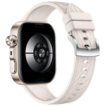 Cinturino per orologio in silicone tinta unita con texture a venature di foglia, For Huawei Watch Fit 5 / Fit 5 Pro / Fit 4