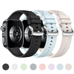Cinturino per orologio in silicone tinta unita con texture a venature di foglia, For Huawei Watch Fit 5 / Fit 5 Pro / Fit 4