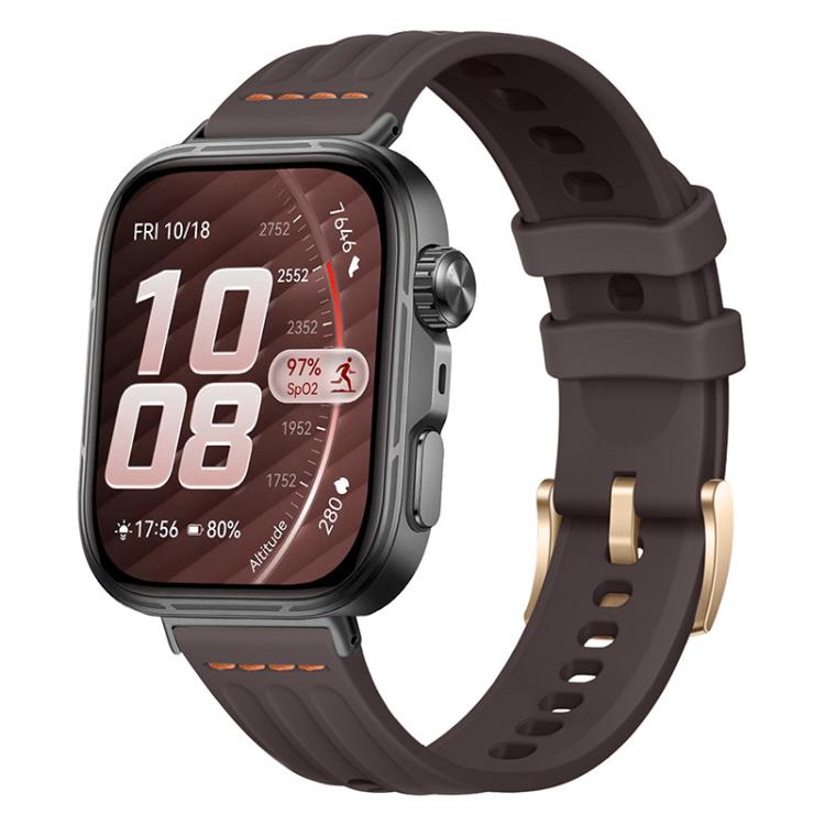 Cinturino per orologio in silicone tinta unita con design a triplo anello a linea singola., For Huawei Watch Fit 5 / Fit 5 Pro / Fit 4