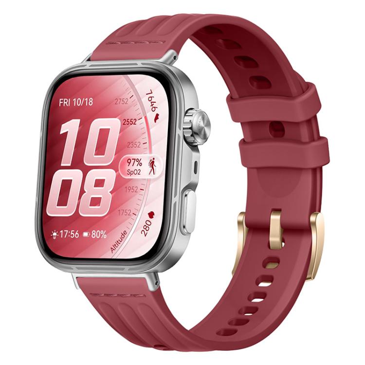 Cinturino per orologio in silicone tinta unita con design a triplo anello a linea singola., For Huawei Watch Fit 5 / Fit 5 Pro / Fit 4